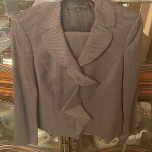 ANNE KLEIN SUIT PANTS SUIT 2 PIECES GRAY Color SIZE 12